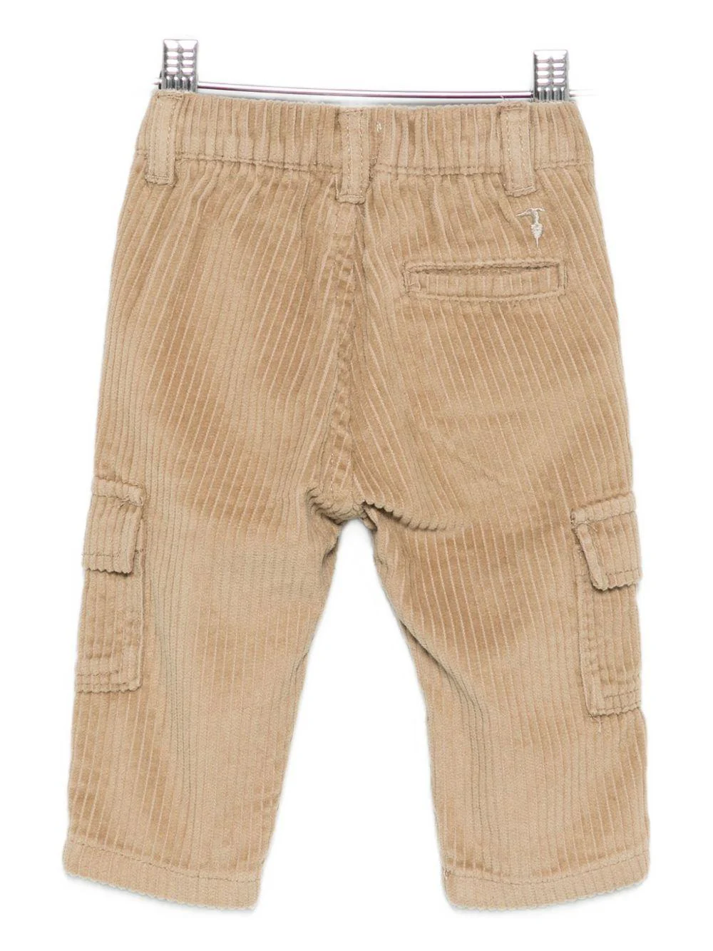Pantaloni per neonato Trussardi Junior beige in velluto a coste - Image 2