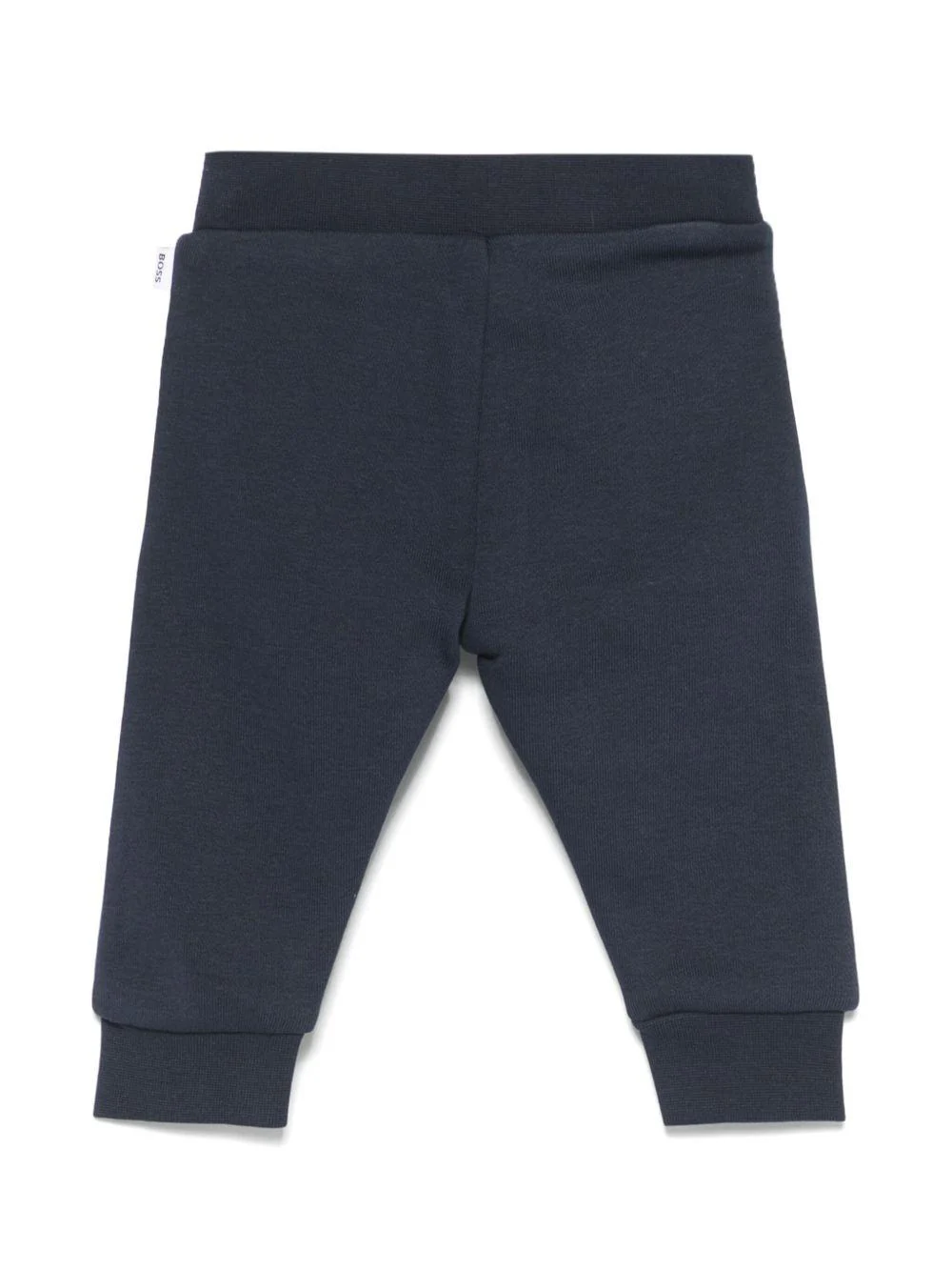 Pantaloni sportivi con stampa per neonato BOSS Kidswear blu con orli a coste - Image 3