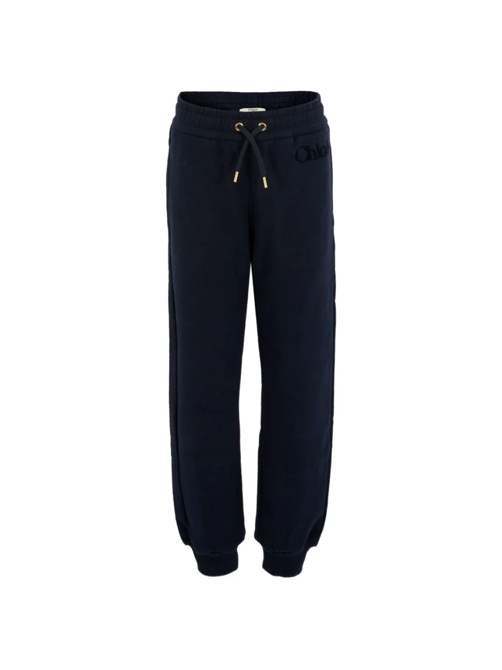 Pantaloni sportivi per bambina Chloé Kids blu con coulisse in vita