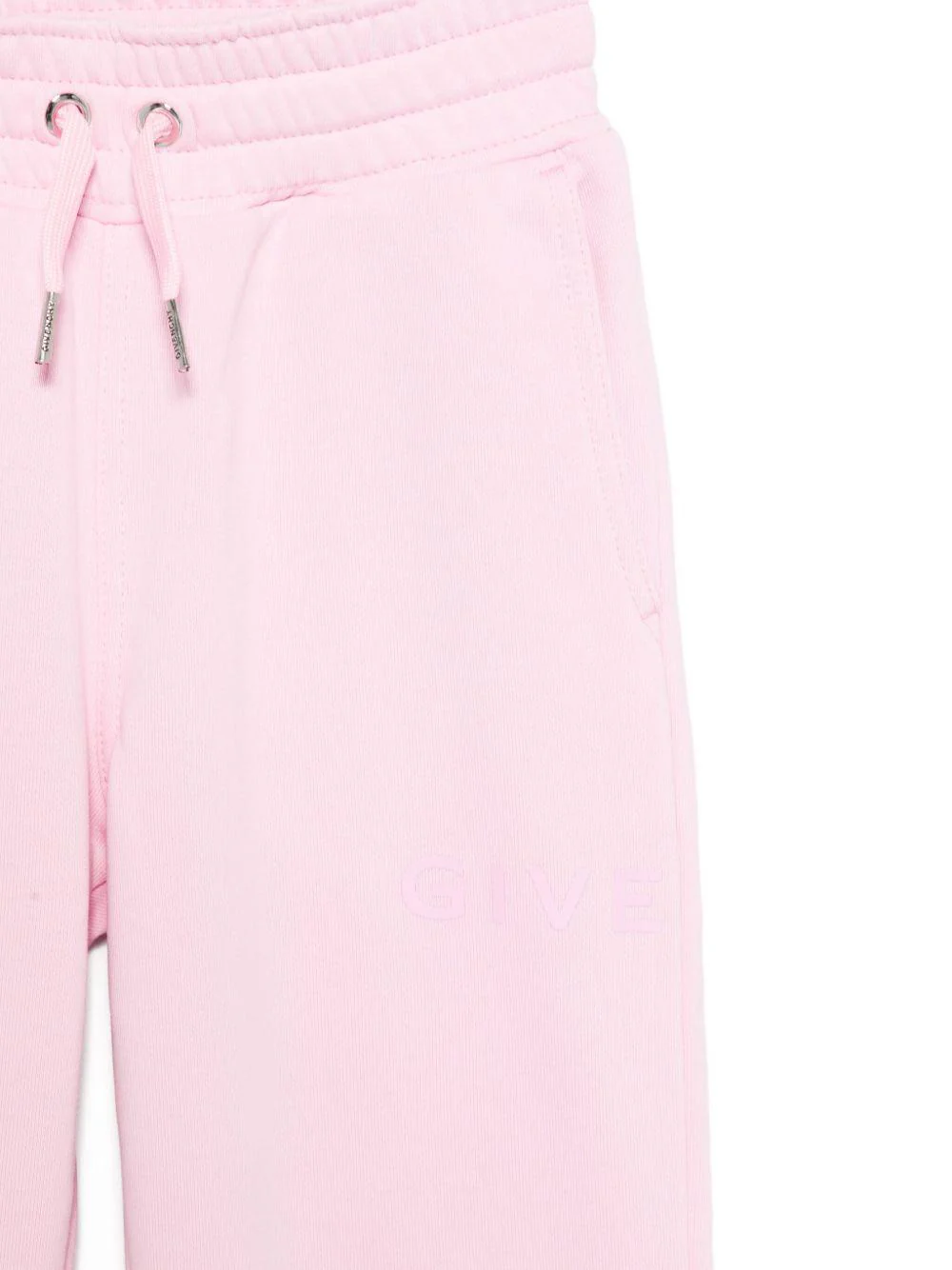 Pantaloni sportivi per bambina Givenchy Kids rosa con logo ricamato - Image 2