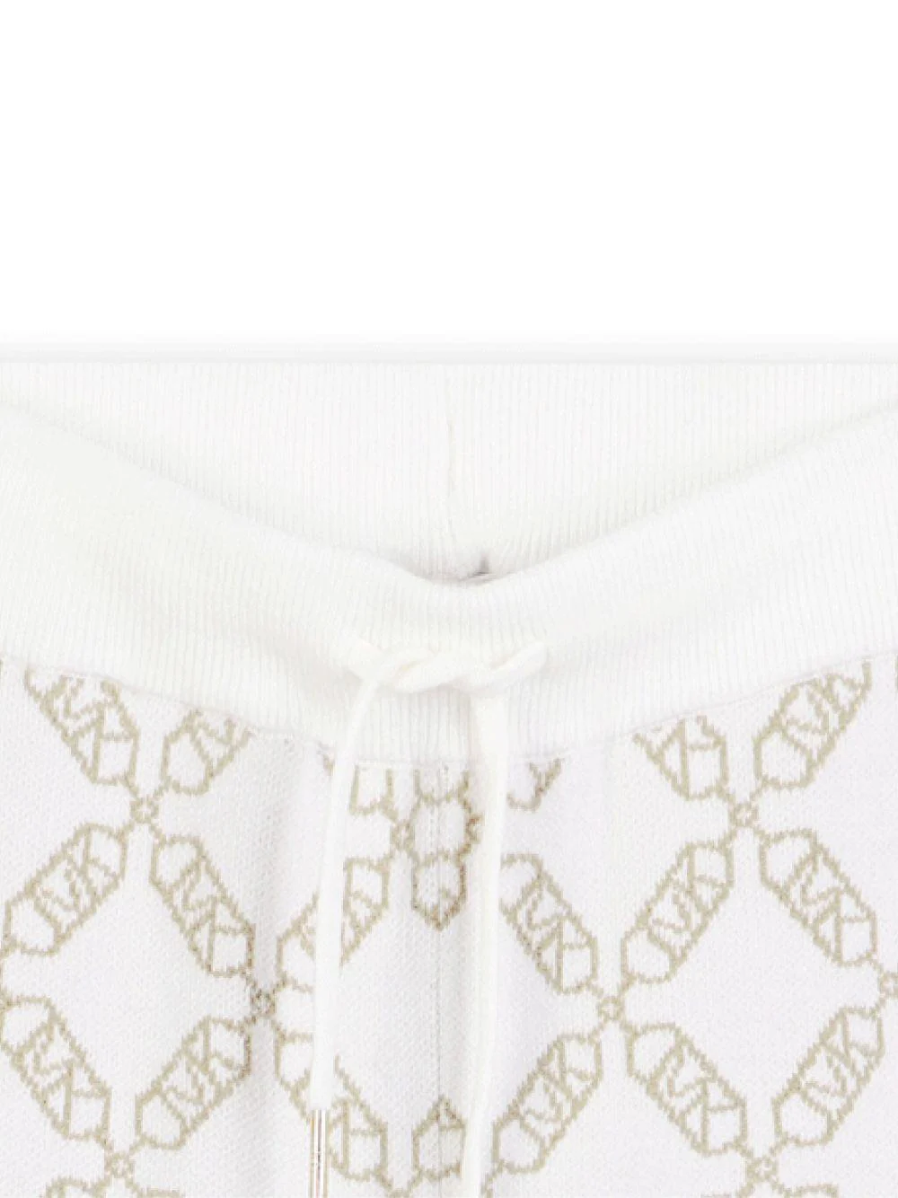 Pantaloni sportivi per bambina Michael Kors Kids bianchi con monogramma - Image 3