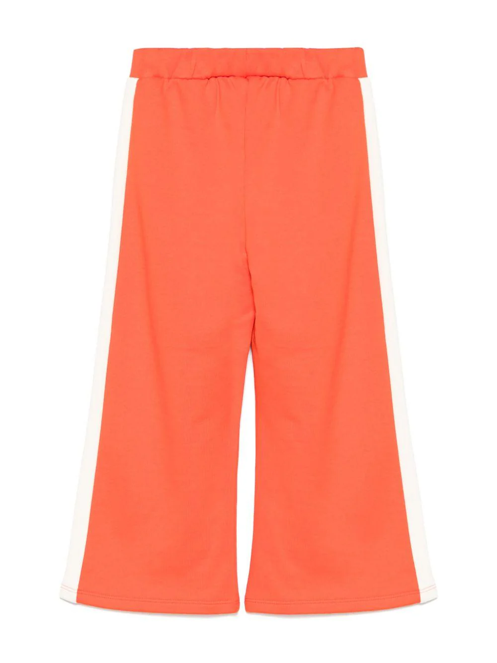 Pantaloni sportivi per bambina Mini Rodini Note rosso con dettaglio laterale a righe - Image 3