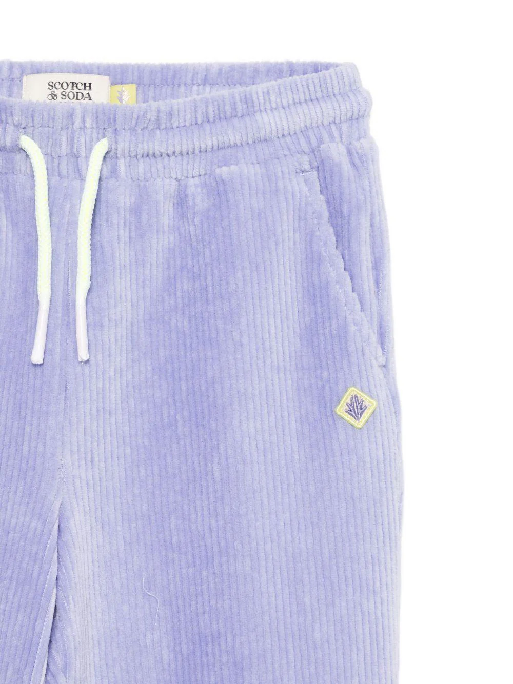 Pantaloni sportivi per bambina Scotch & Soda Kids viola con coulisse in vita - Image 2