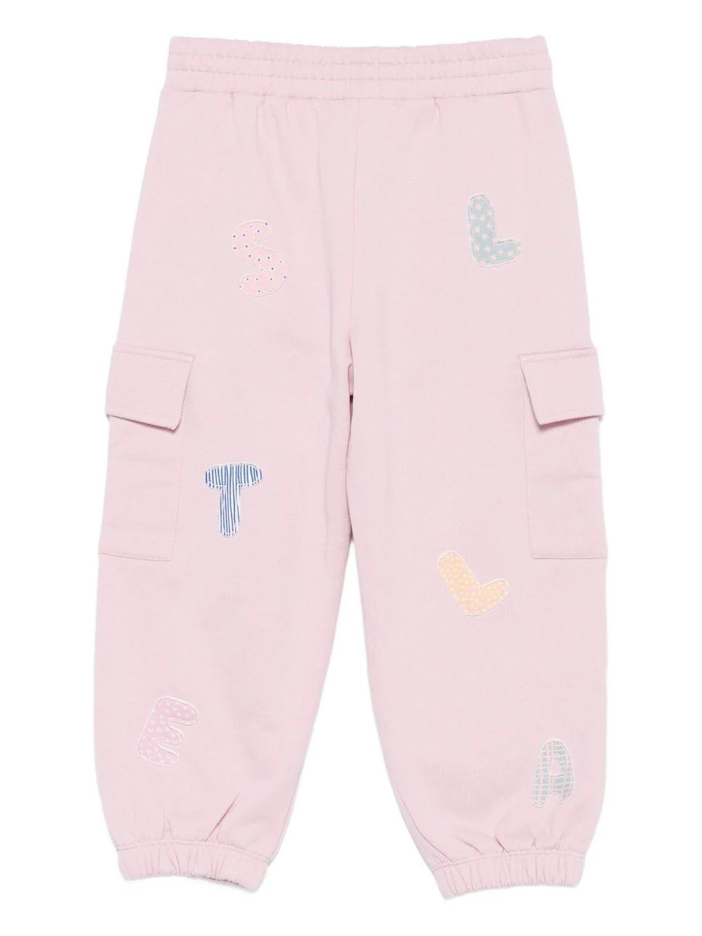 Pantaloni sportivi per bambina Stella McCartney Kids rosa con tasche cargo - Image 2