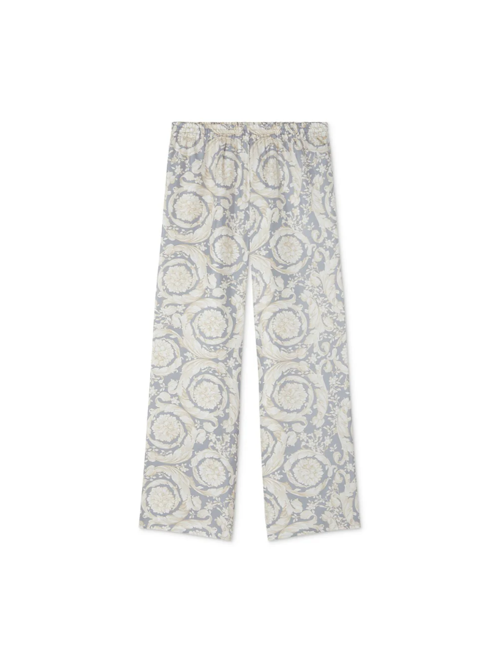 Pantaloni sportivi per bambina Versace Kids grigio con stampa Barocco