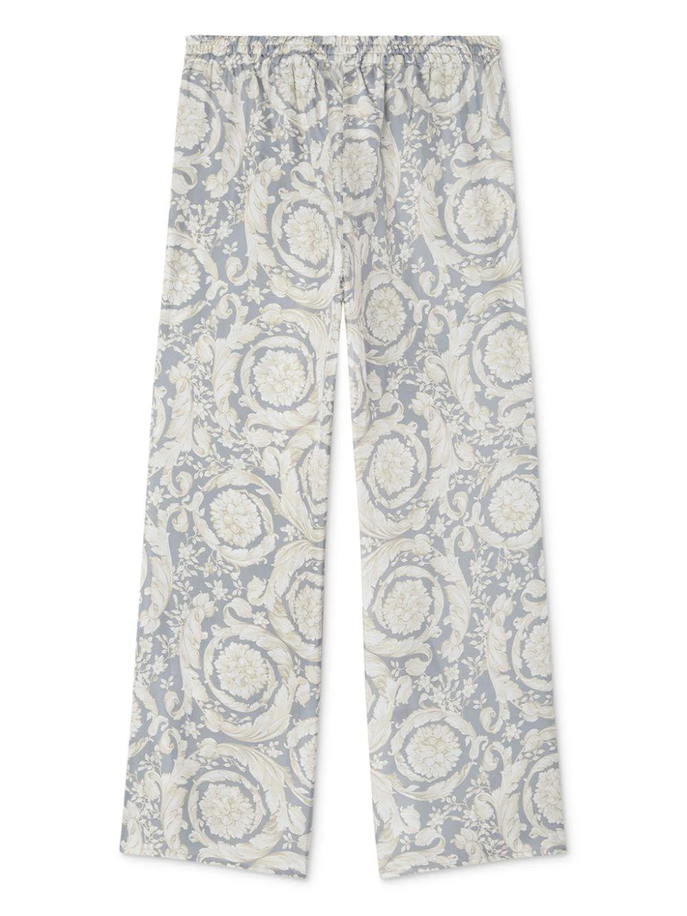 Pantaloni sportivi per bambina Versace Kids grigio con stampa Barocco - Image 2