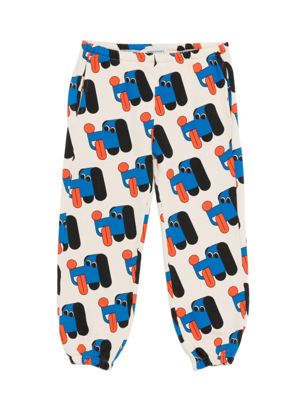 Pantaloni sportivi per bambino Bobo Choses bianco con stampa cane