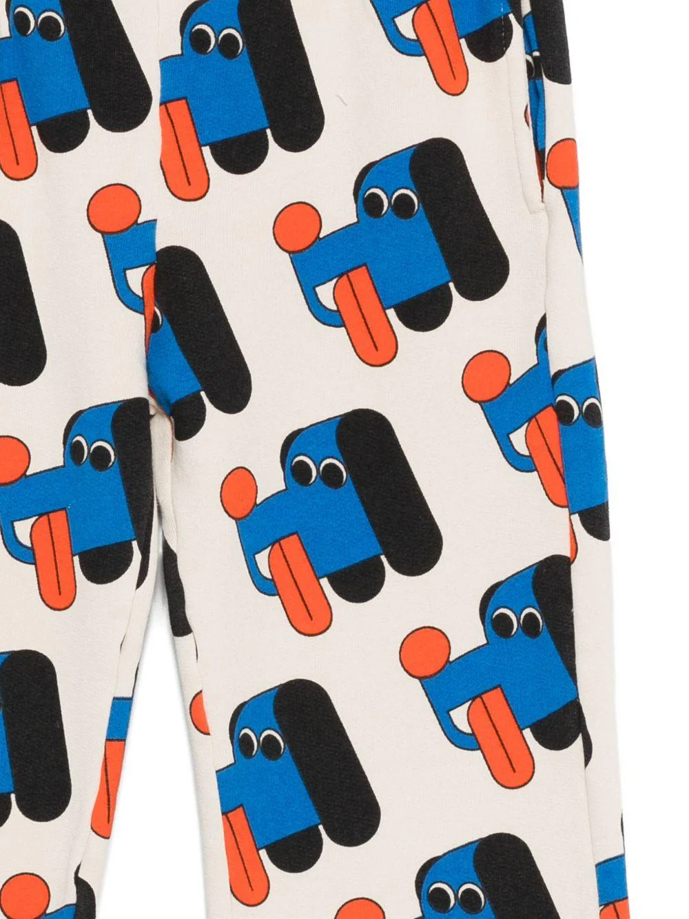 Pantaloni sportivi per bambino Bobo Choses bianco con stampa cane - Image 2