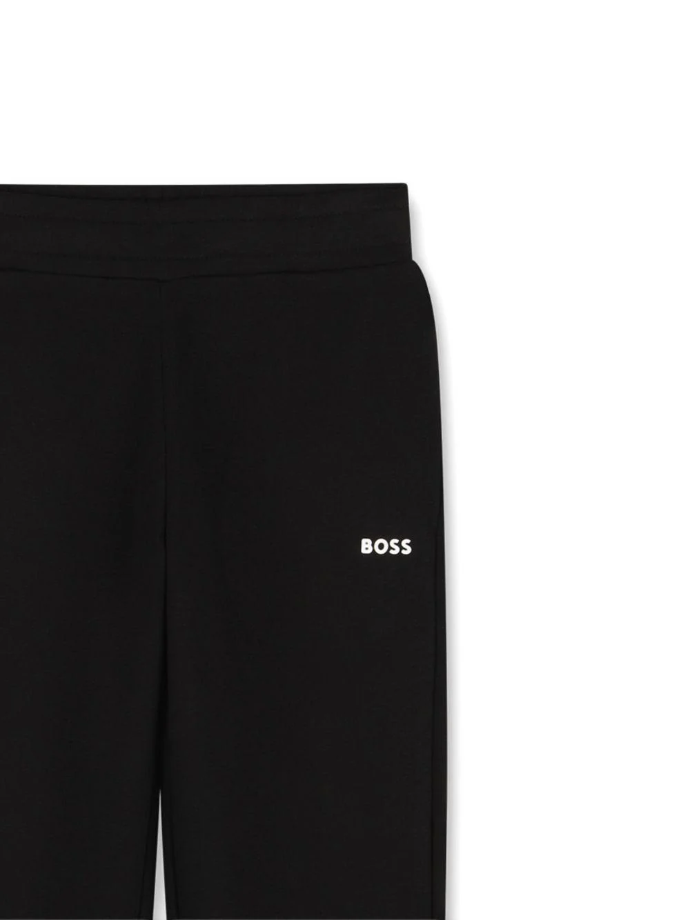 Pantaloni sportivi per bambino Boss kidswear neri con logo - Image 2