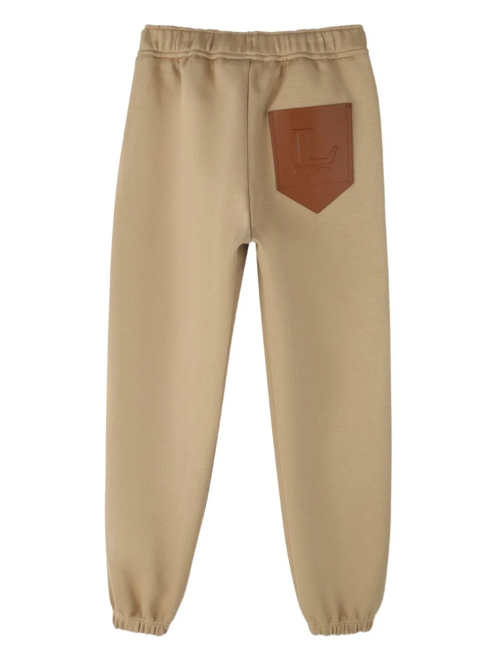 Pantaloni sportivi per bambino Lanvin Enfant beige con applicazione con logo - Image 2