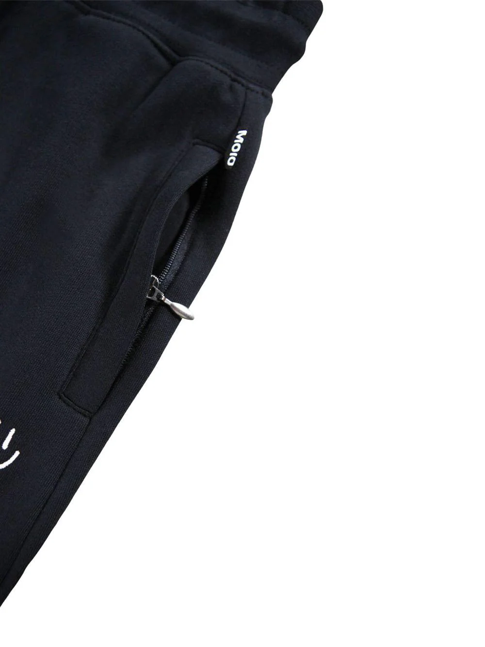 Pantaloni sportivi per bambino Molo Alvar nero con orli alle caviglie elasticizzati - Image 2