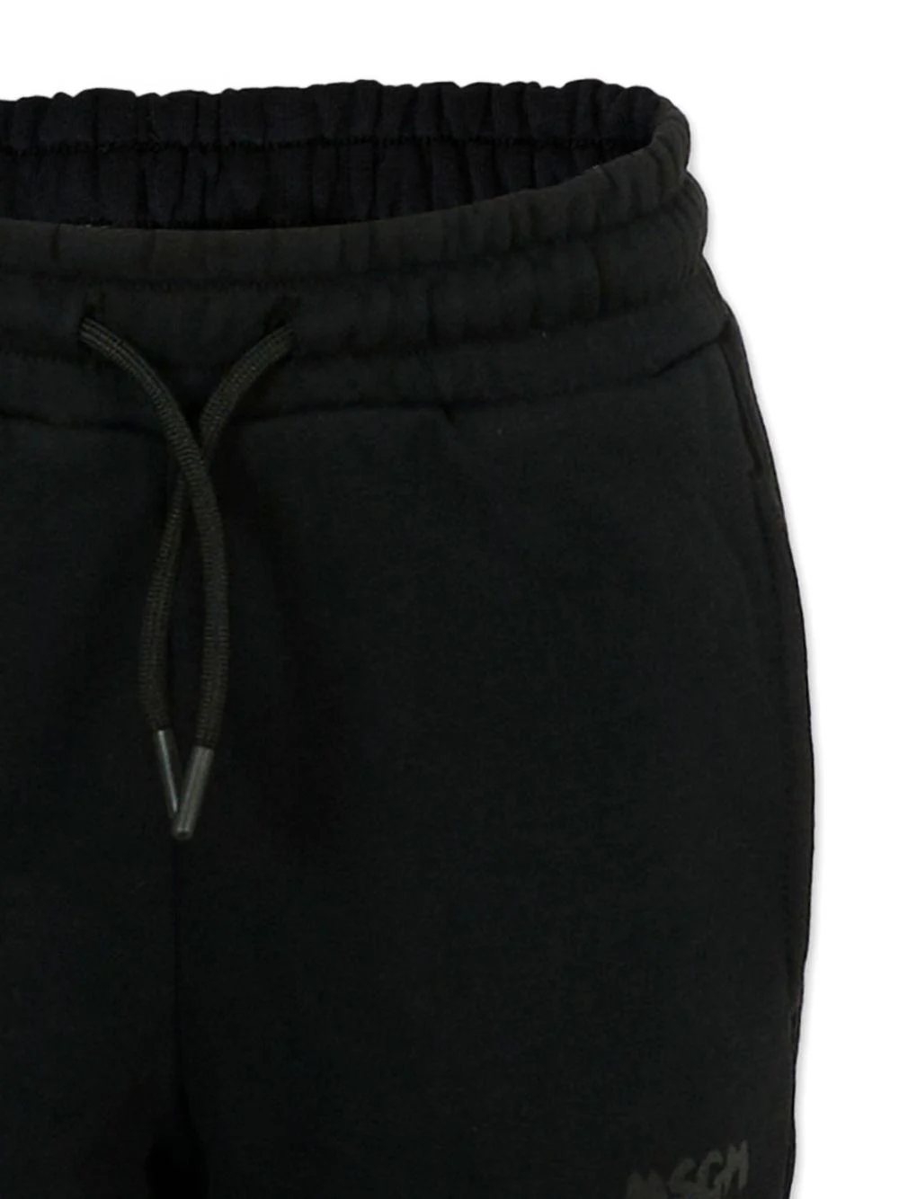 Pantaloni sportivi per bambino MSGM Kids neri con tasche laterali - Image 3
