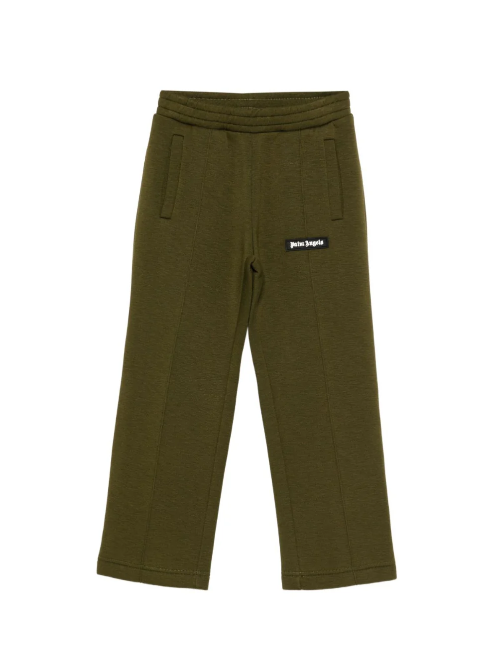 Pantaloni sportivi per bambino Palm Angels Kids verdi con applicazione con logo