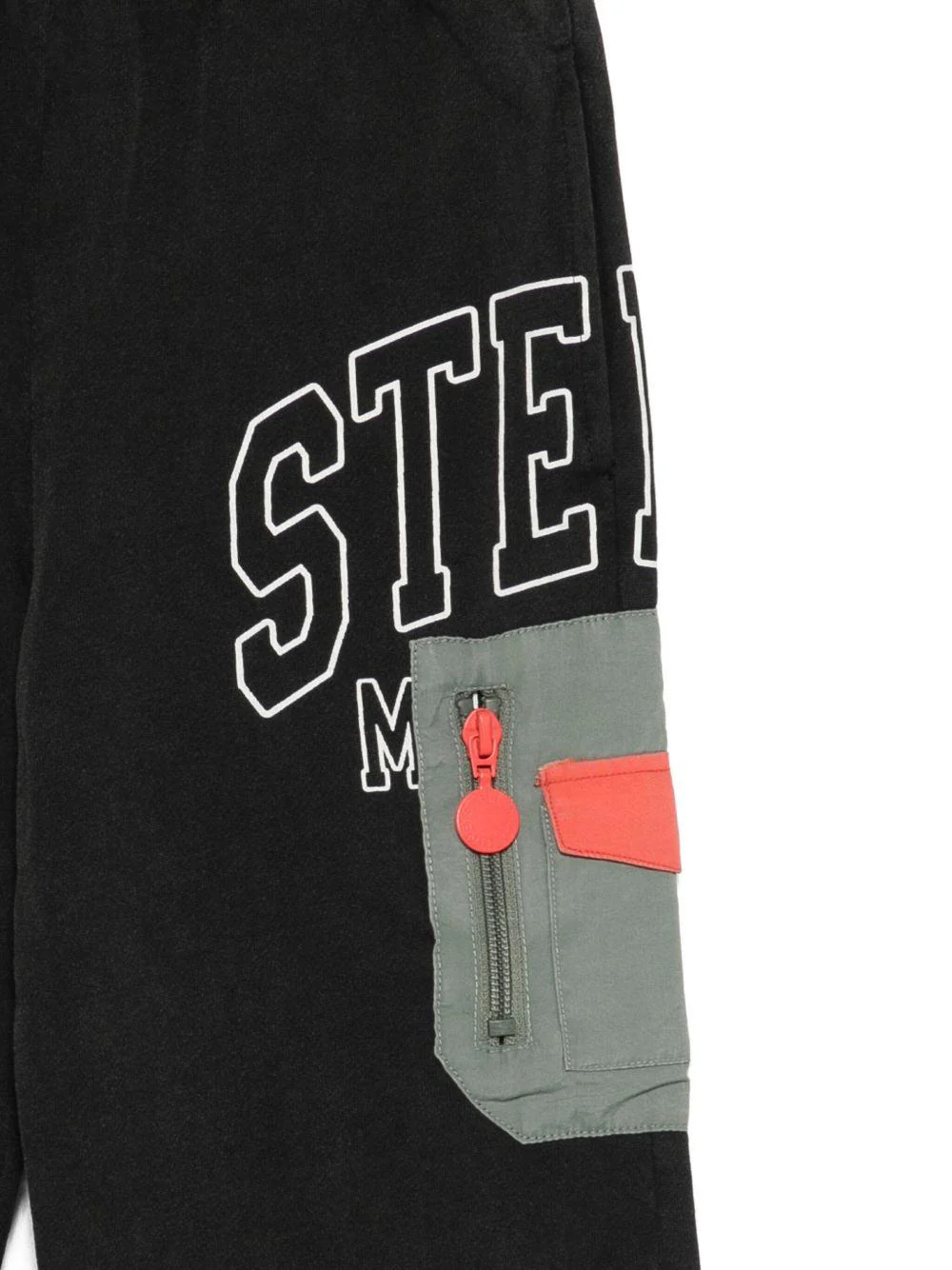 Pantaloni sportivi per bambino Stella McCartney Kids nero con logo applicato - Image 2