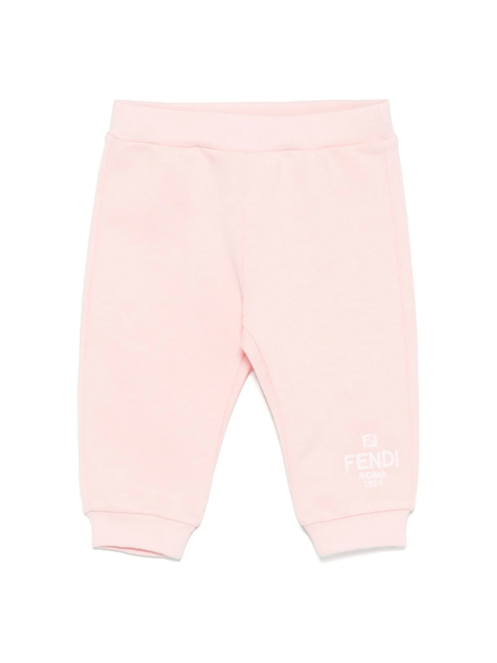 Pantaloni sportivi per neonata Fendi Kids rosa con logo