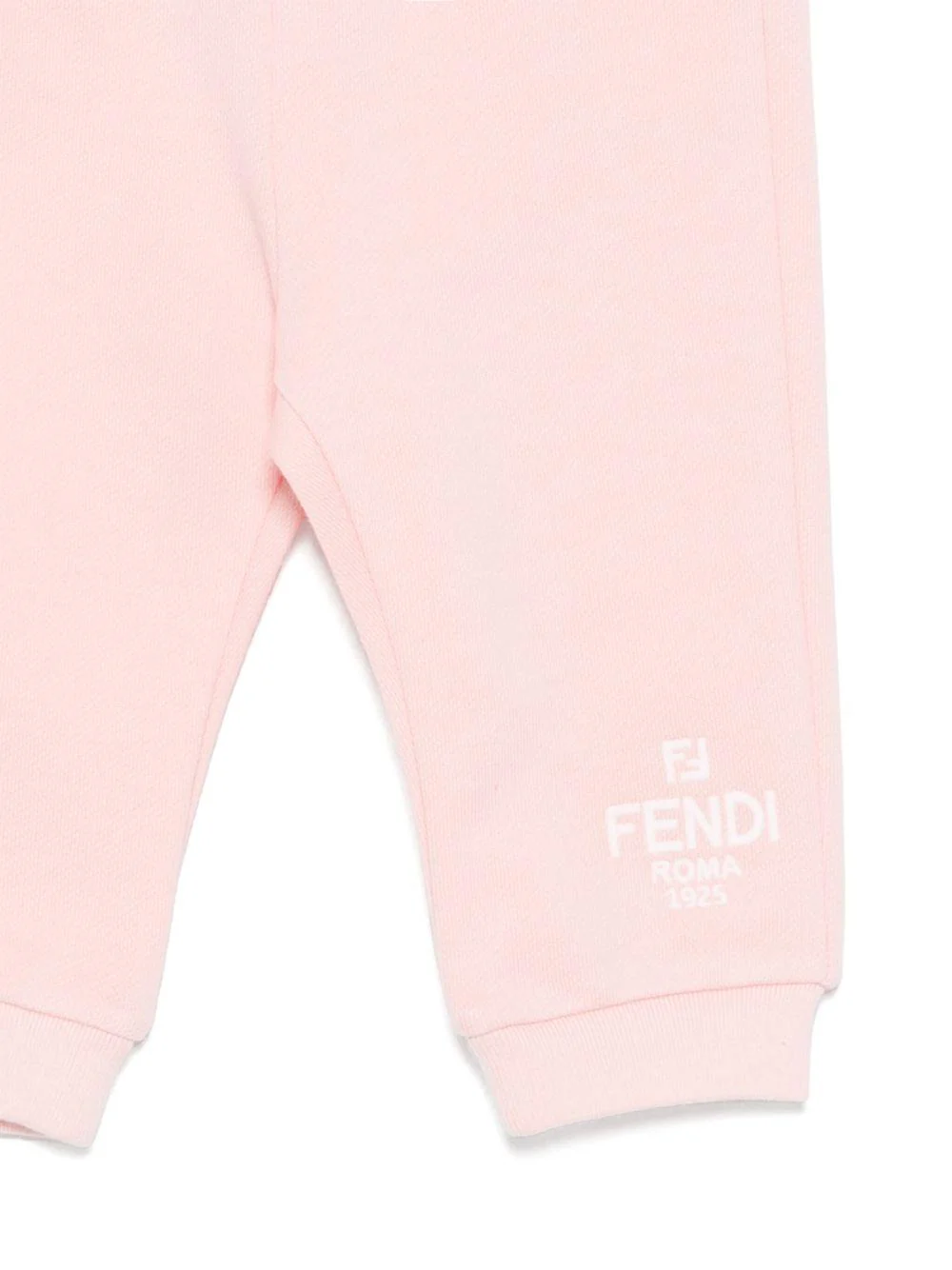 Pantaloni sportivi per neonata Fendi Kids rosa con logo - Image 2