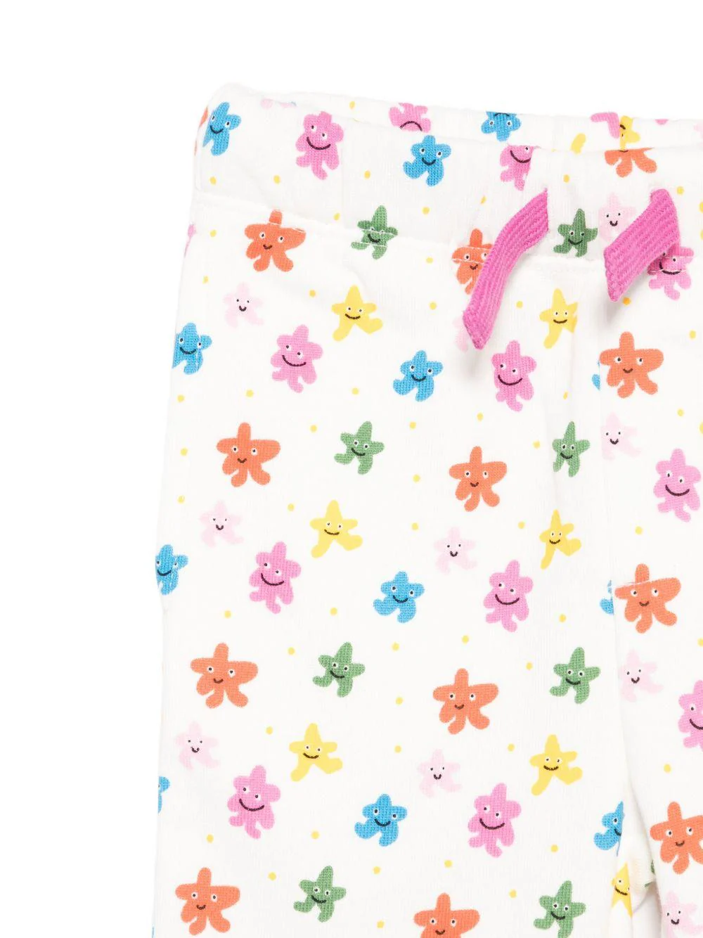 Pantaloni sportivi per neonata Stella McCartney Kids bianco con stelle all-over - Image 2