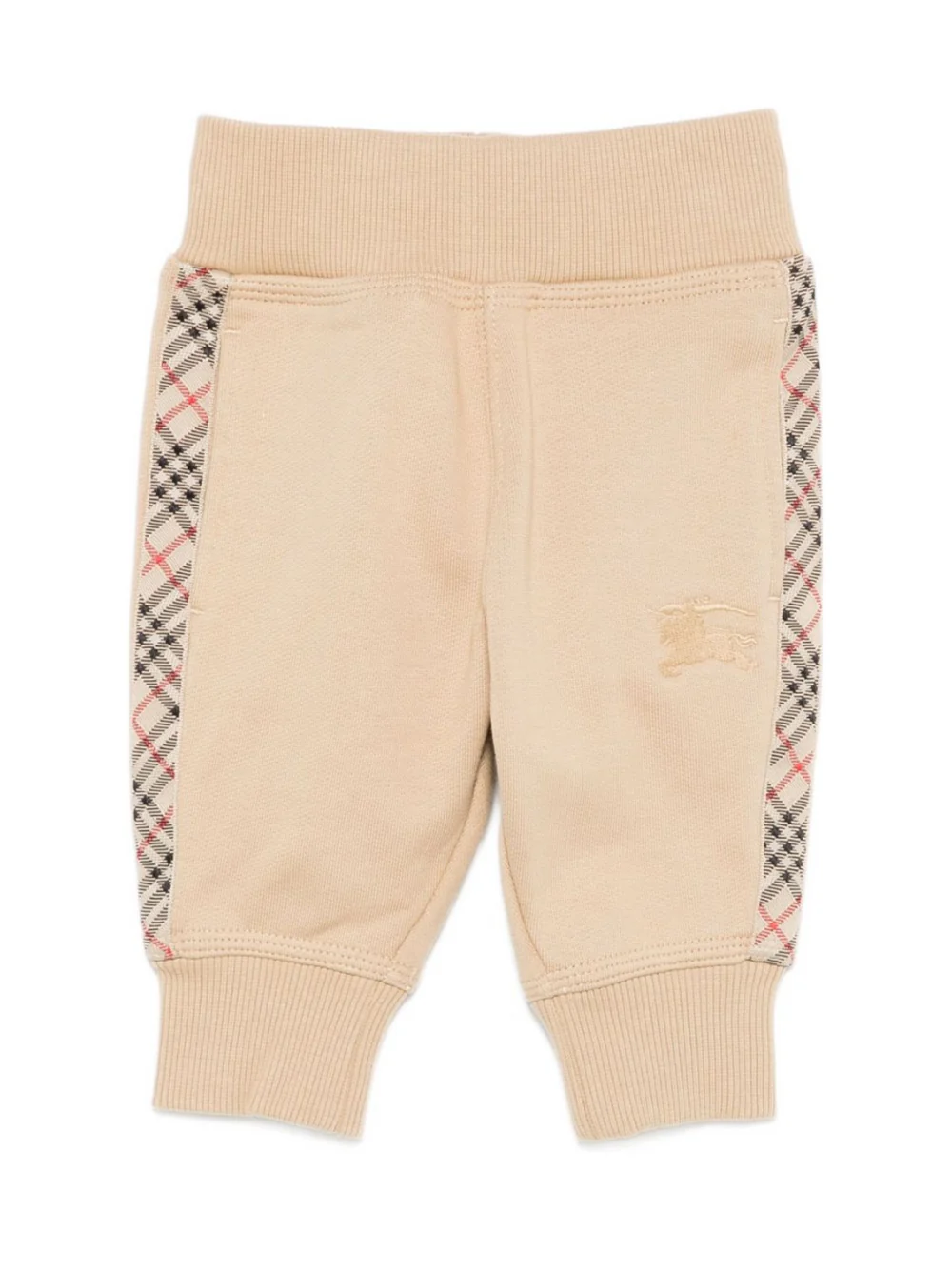 Pantaloni sportivi per neonati Burberry Kids beige con fettuccia Burberry Check