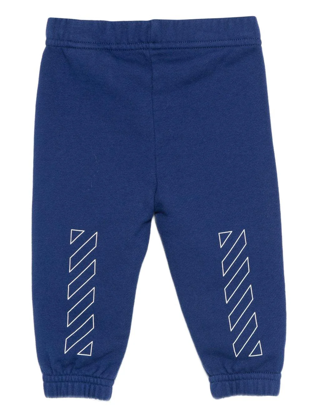 Pantaloni sportivi per neonato Off-White Kids blu con logo stampato e orli elasticizzati - Image 3