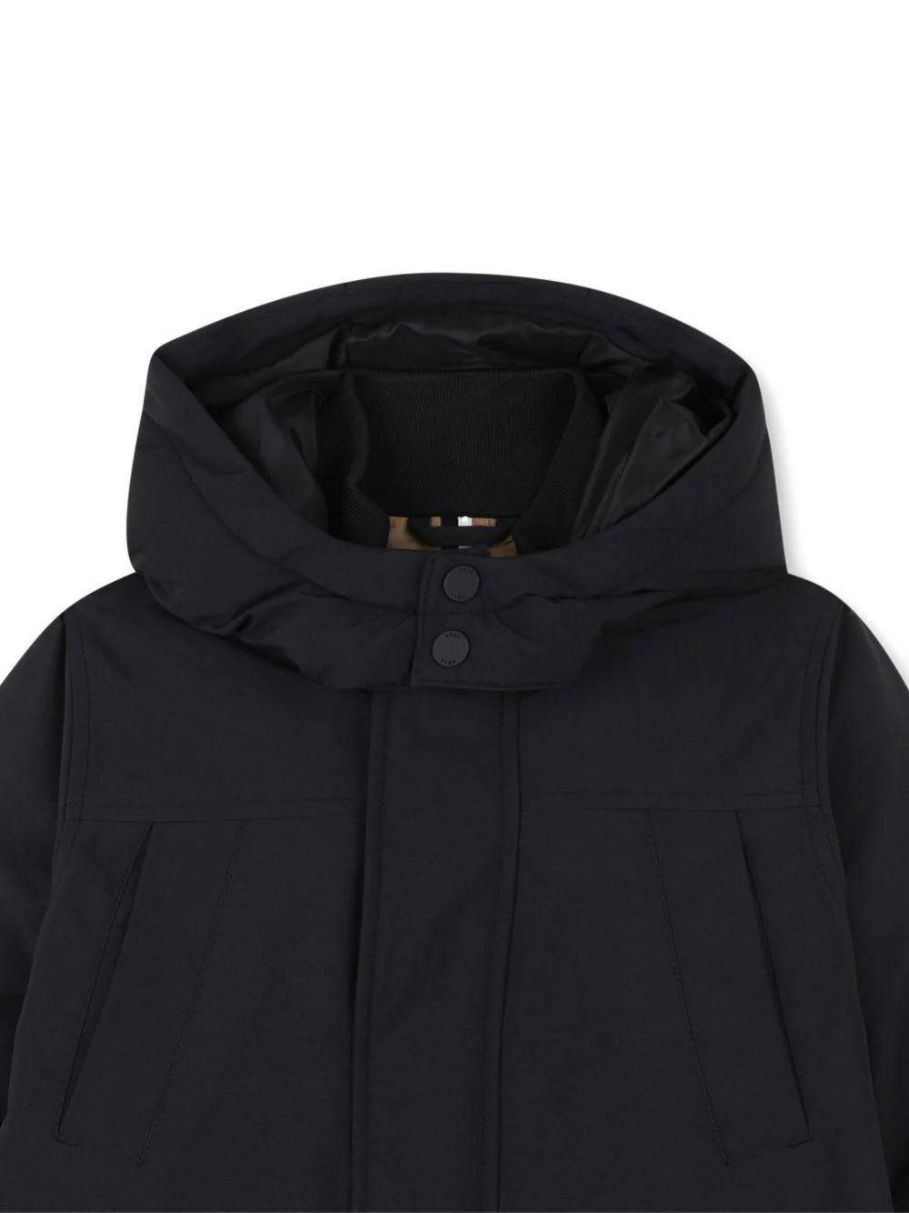 Parka imbottito per bambino BOSS Kids blu con cappuccio - Image 2