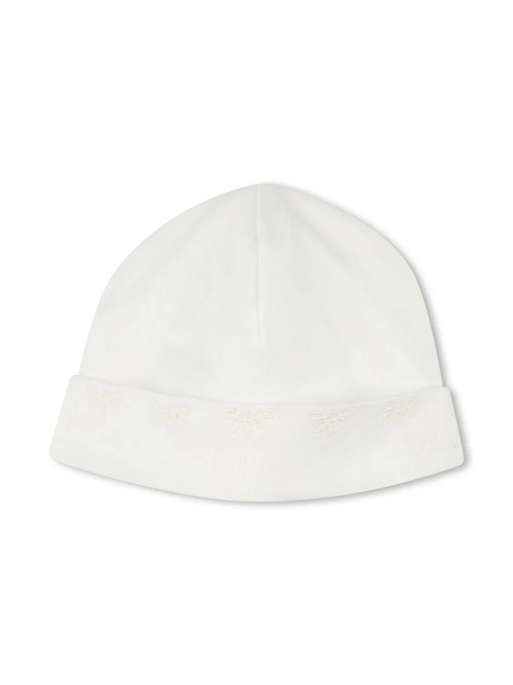 Pigiama per neonata Chloé Kids bianco con ruches - Image 2
