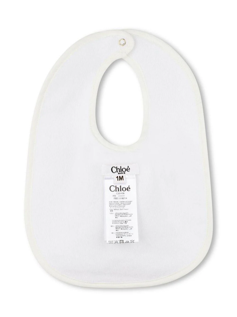 Pigiama per neonata Chloé Kids bianco con ruches - Image 4