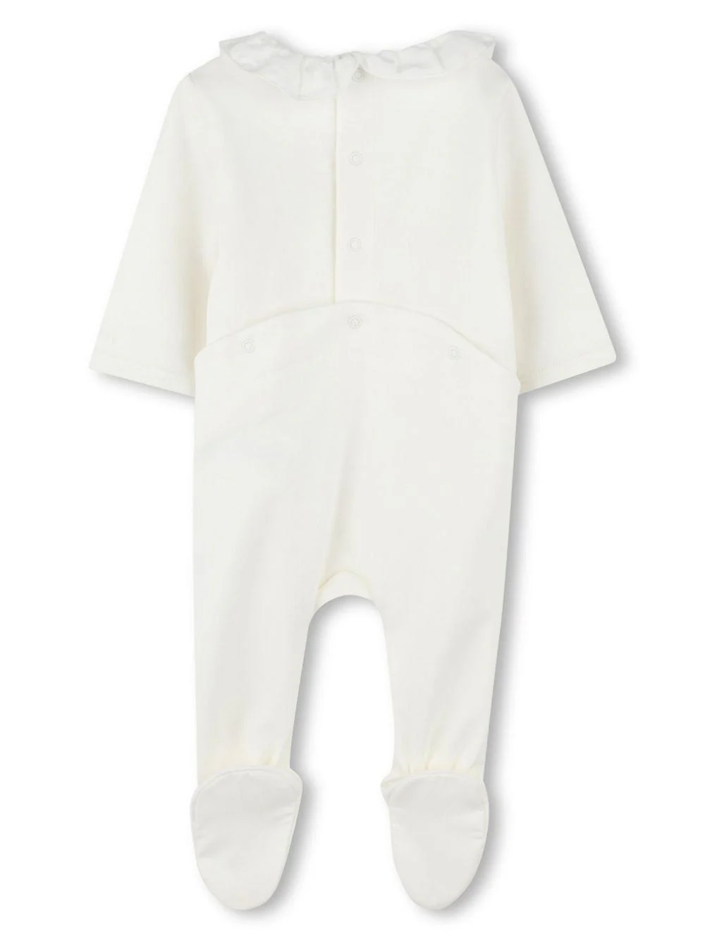 Pigiama per neonata Chloé Kids bianco con ruches - Image 6