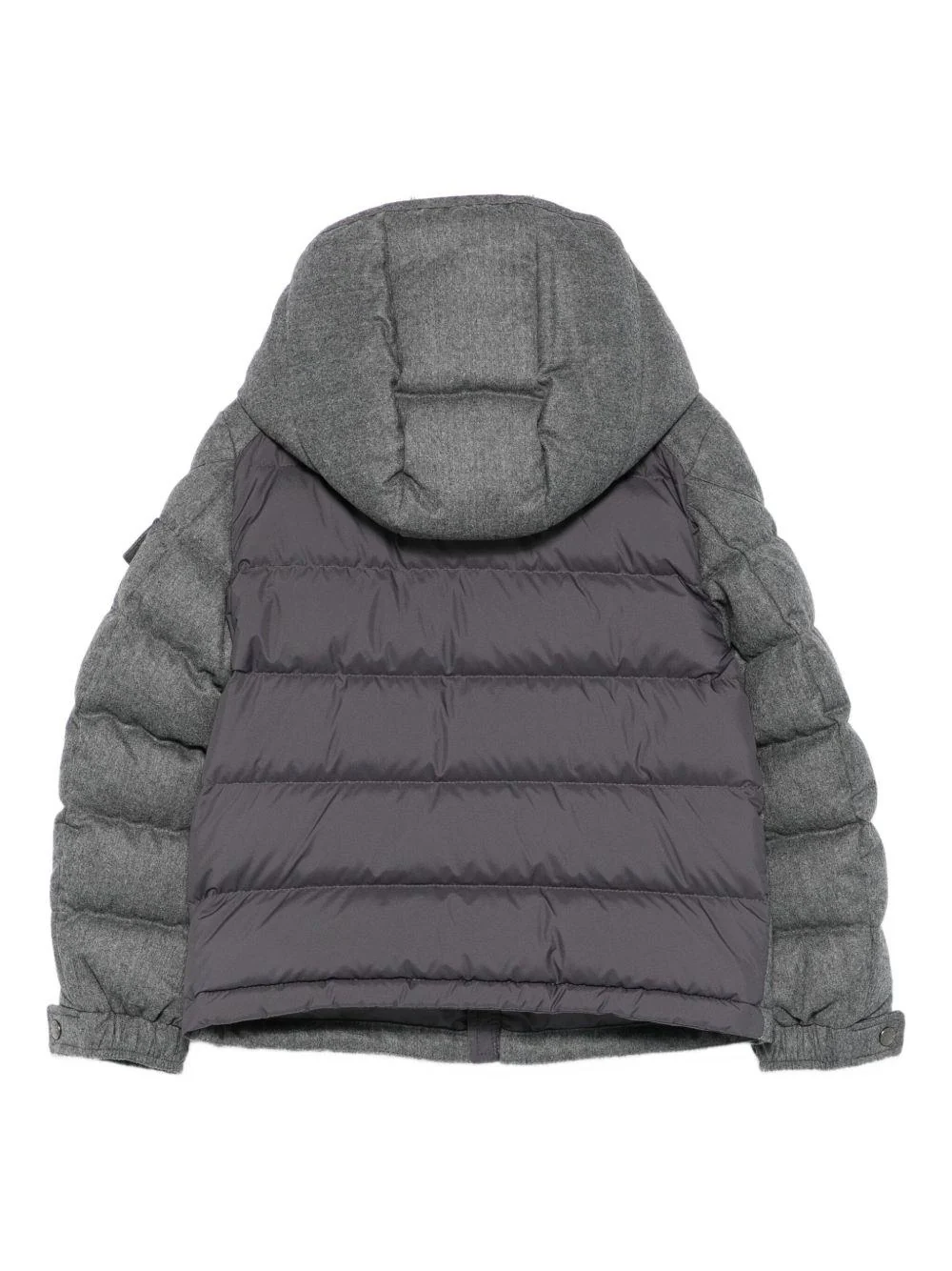 Piumino Montgenevre per bambini Moncler Enfant grigio con cappuccio - Image 2