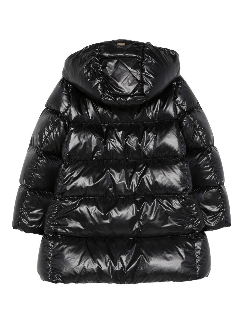 Piumino per bambina Herno Kids nero con cappuccio - Image 3