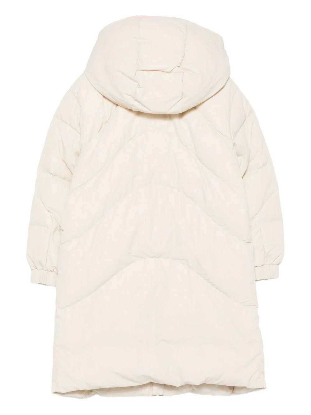 Piumino per bambino Emporio Armani Kids beige con cappuccio - Image 3