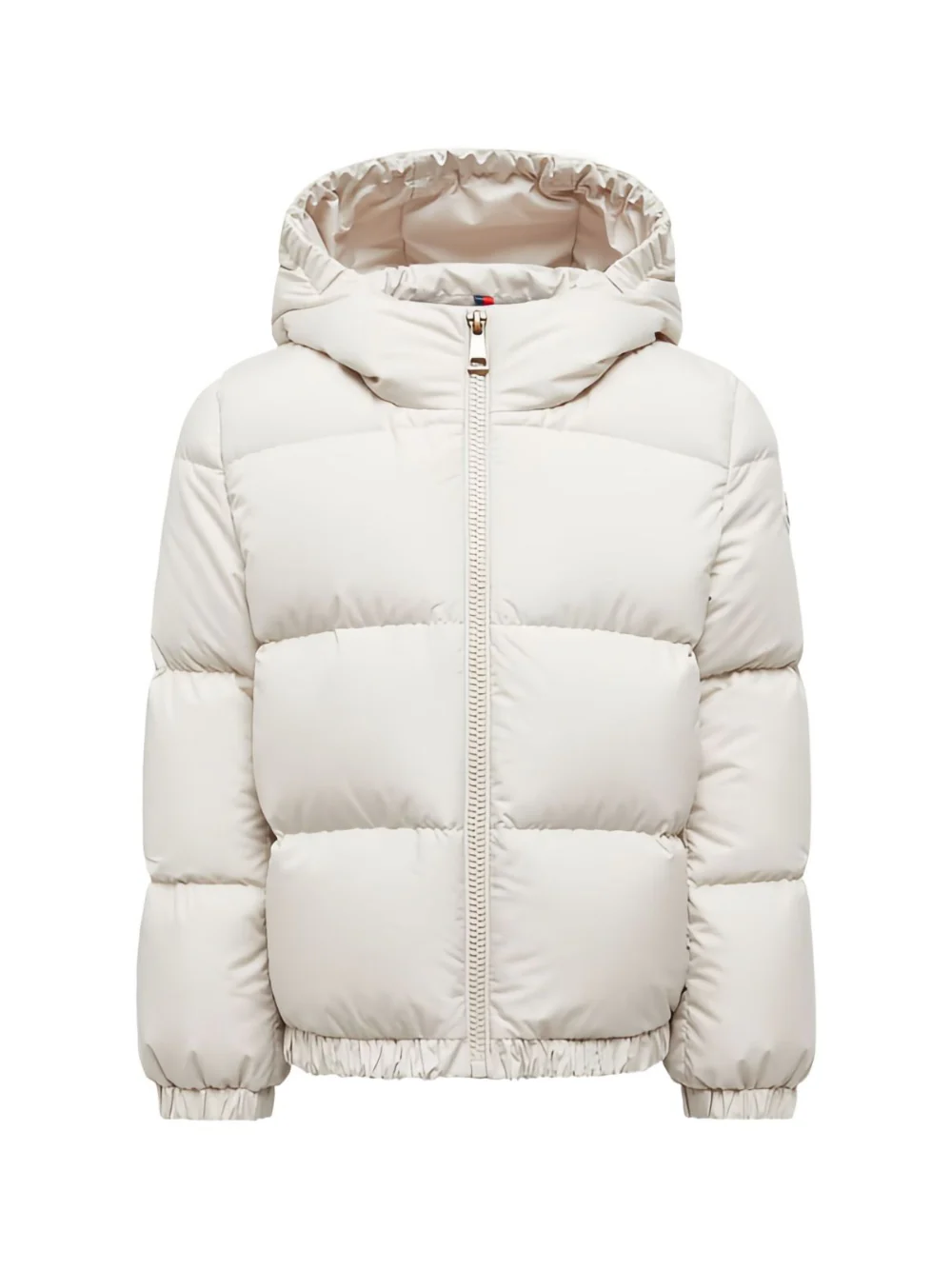 Piumino per bambino Moncler Enfant bianco con cappuccio