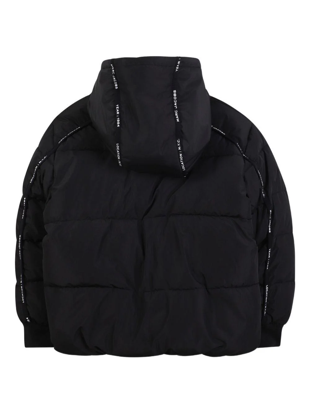 Piumino per bambino The Marc Jacobs Kids nero con cappuccio - Image 3
