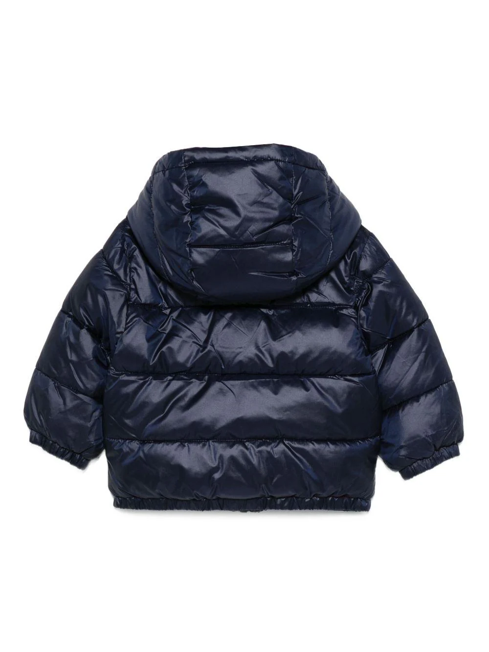 Piumino per neonato Moschino Kids blu con stampa con logo - Image 3