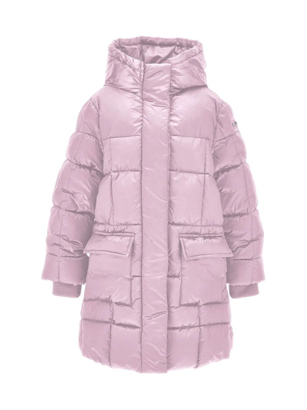 Piumino trapuntato per bambina Monnalisa rosa con cappuccio