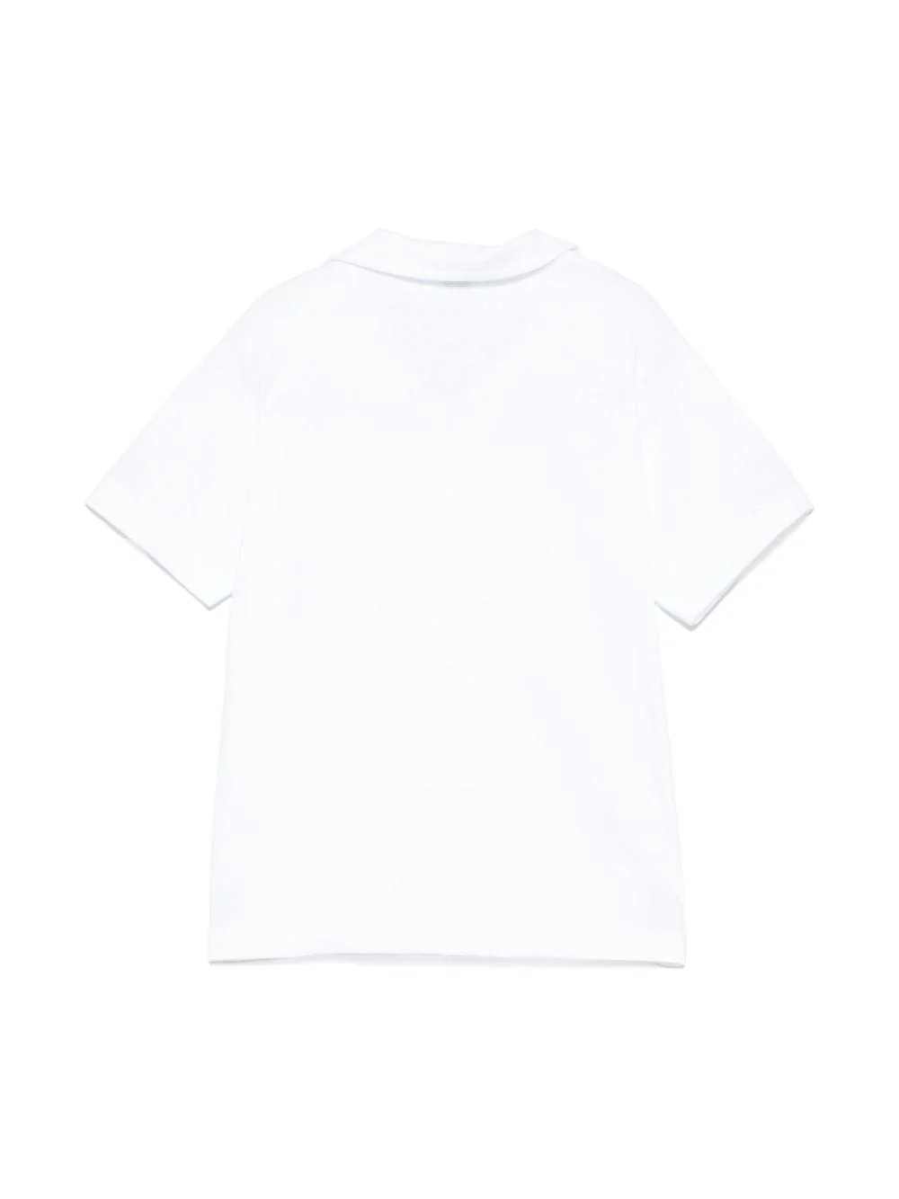 Polo con ricamo Palm Tee per bambino Il Guifo bianco con scollo con spacco - Image 3
