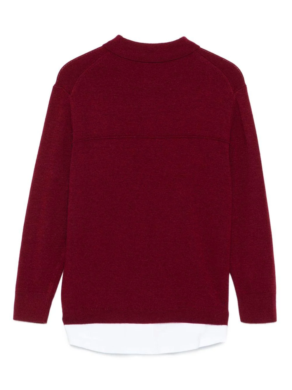 Polo per bambino Paolo Pecora Kids rosso scuro a maniche lunghe - Image 2