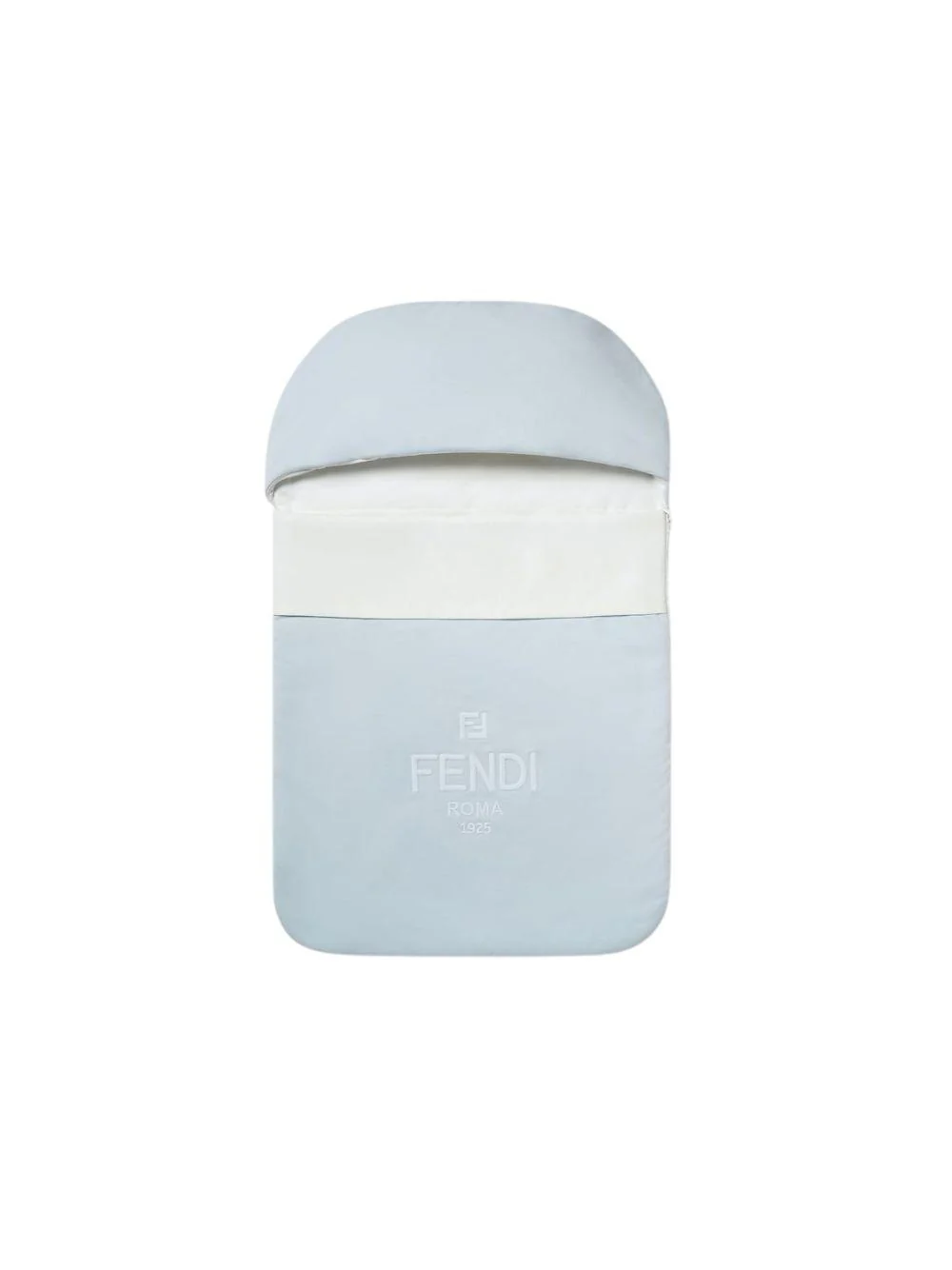 Sacco nanna per neonato Fendi Kids azzurro con logo sul davanti