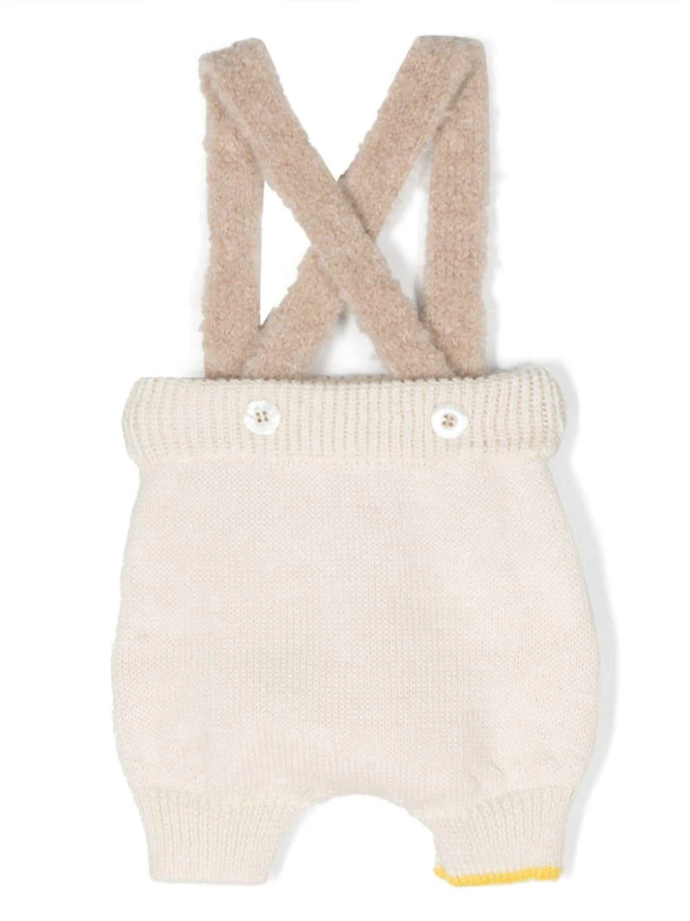 Salopette per neonati Gensami Kids bianco con intarsio - Image 2
