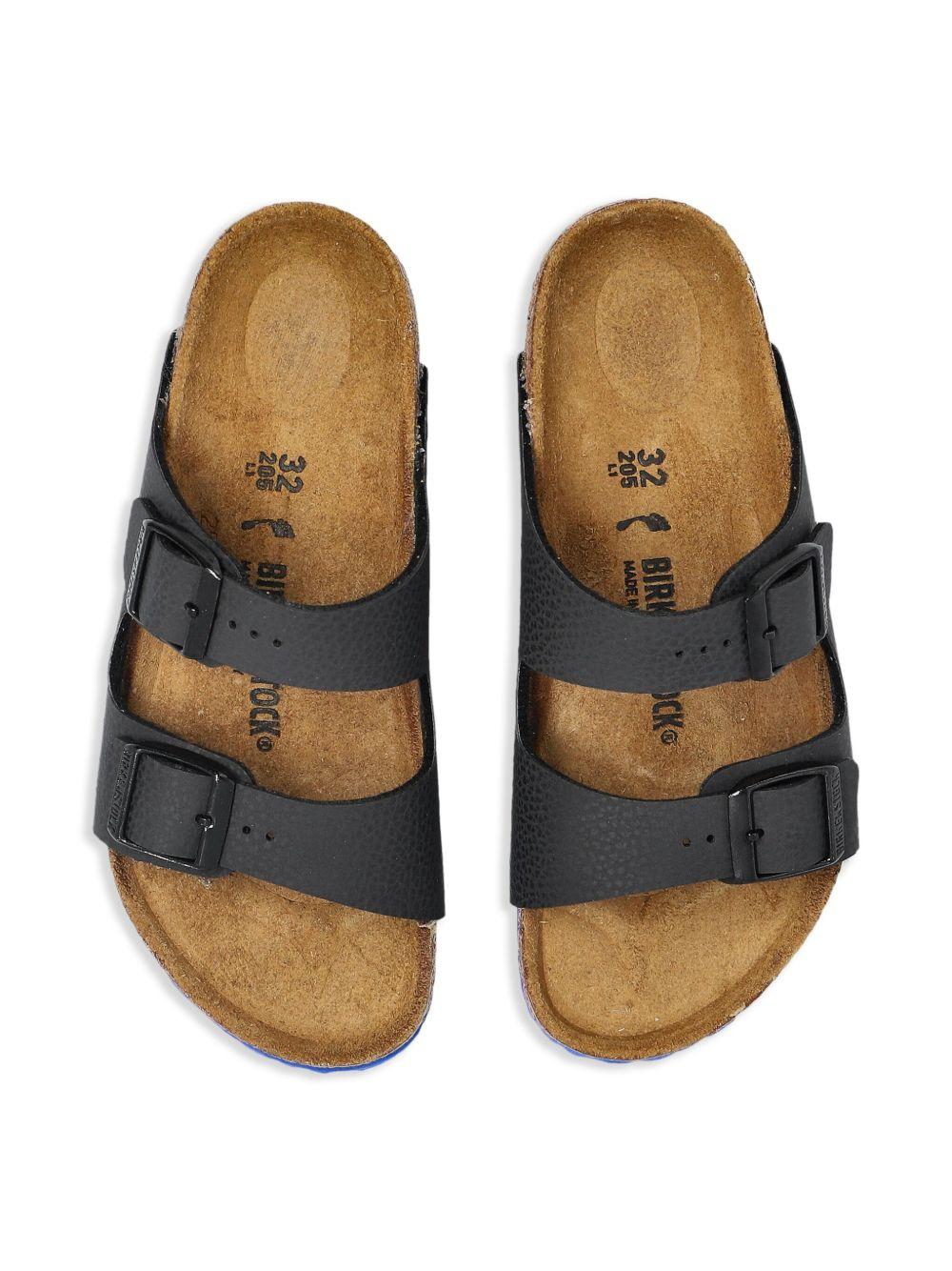 Sandali con suola blu per bambini Birkenstock Kids neri Arizona - Image 3