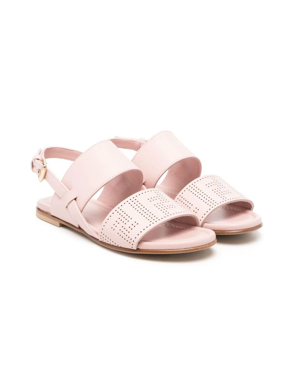 Sandali per bambina Fendi Kids rosa con logo