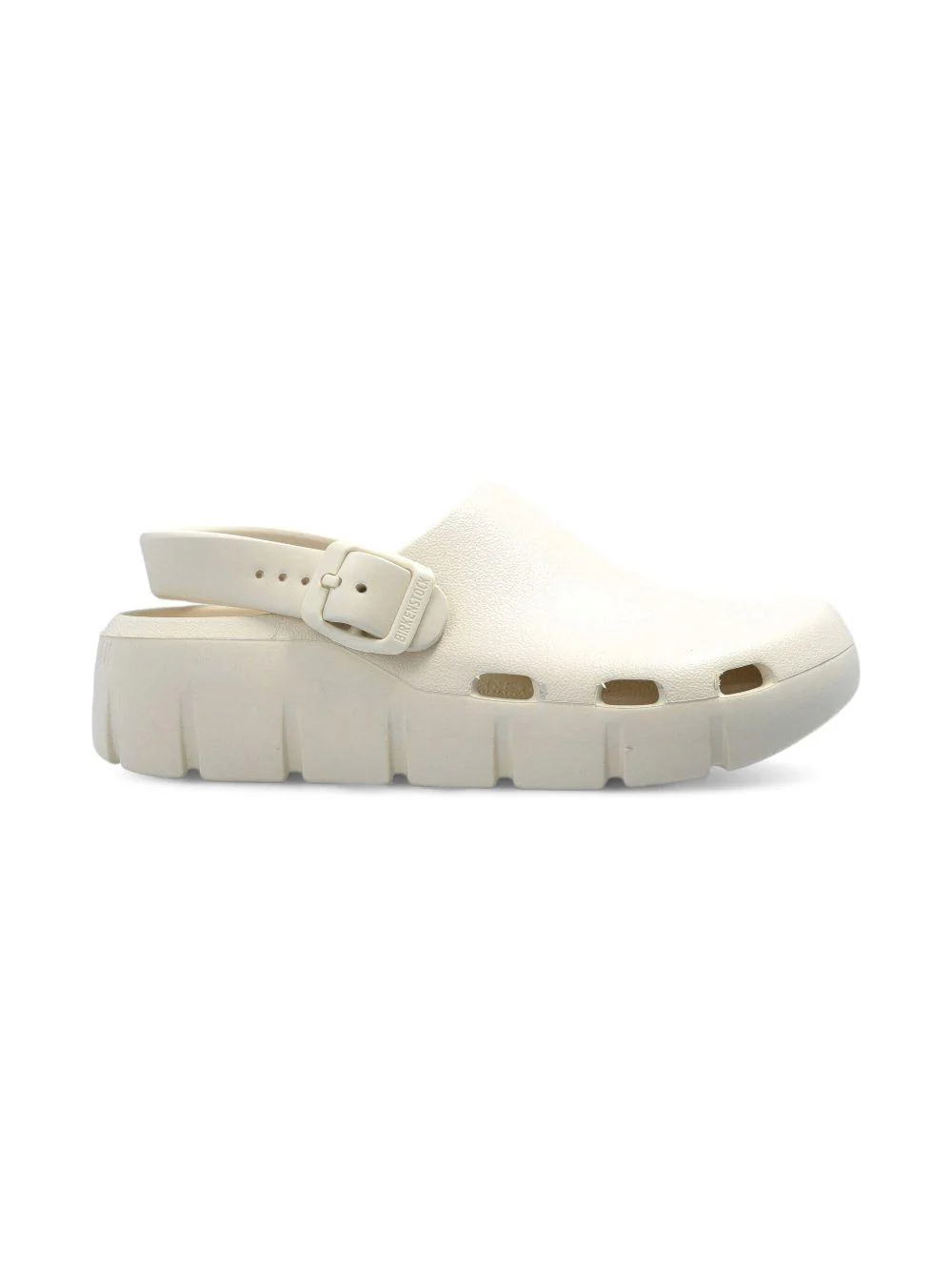 Sandali per bambini Birkenstock Kids Birki Flow beige con cinturino alla caviglia - Image 3