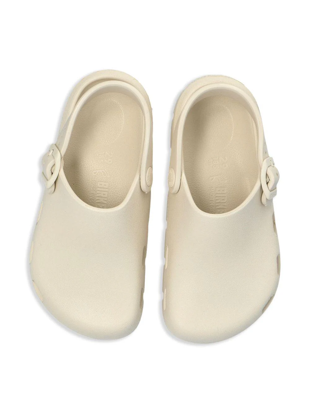 Sandali per bambini Birkenstock Kids Birki Flow beige con cinturino alla caviglia - Image 4
