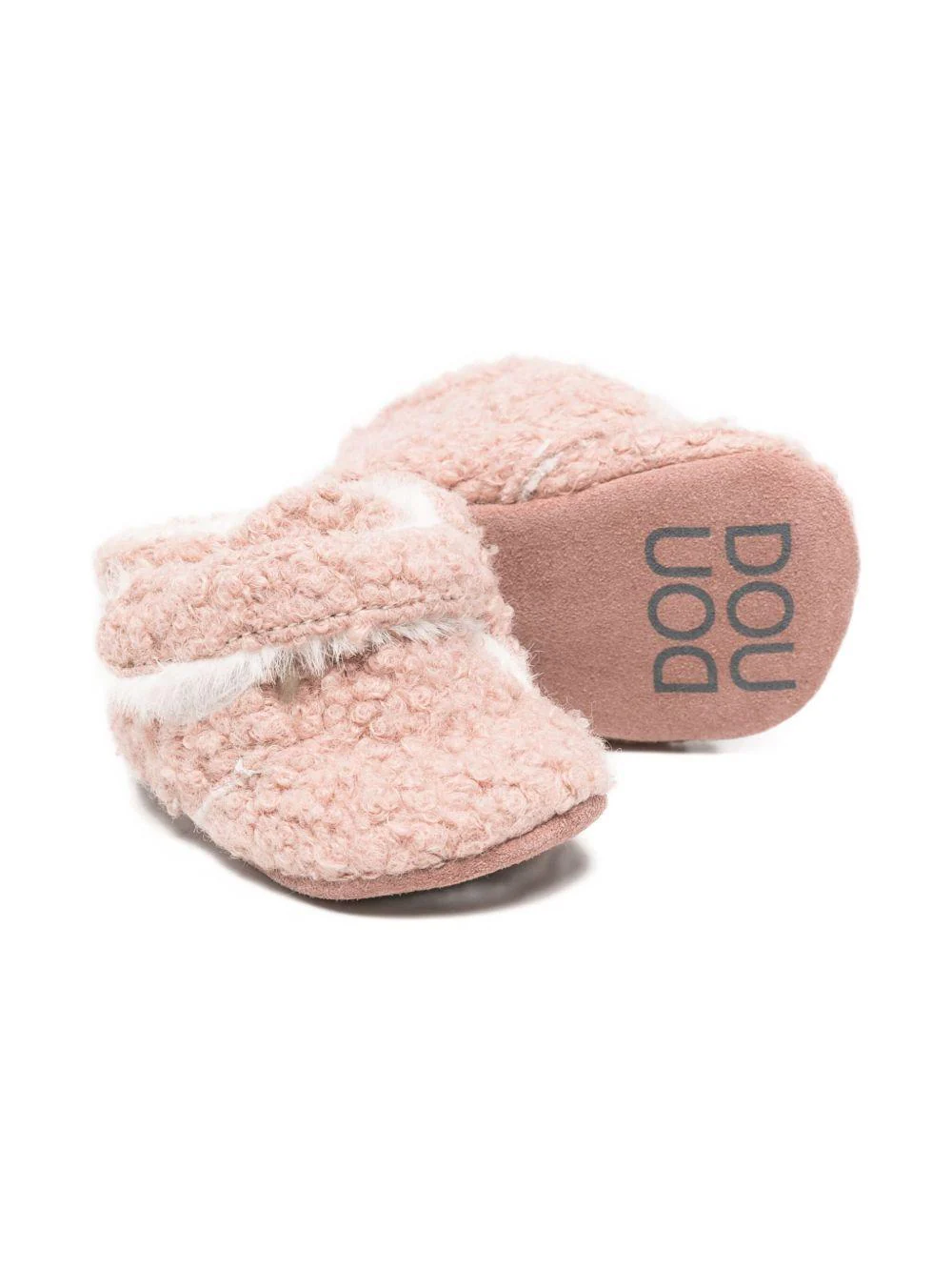 Scarpe primi passi per neonata Douuod Kids rosa con tessuto testurizzato - Image 3