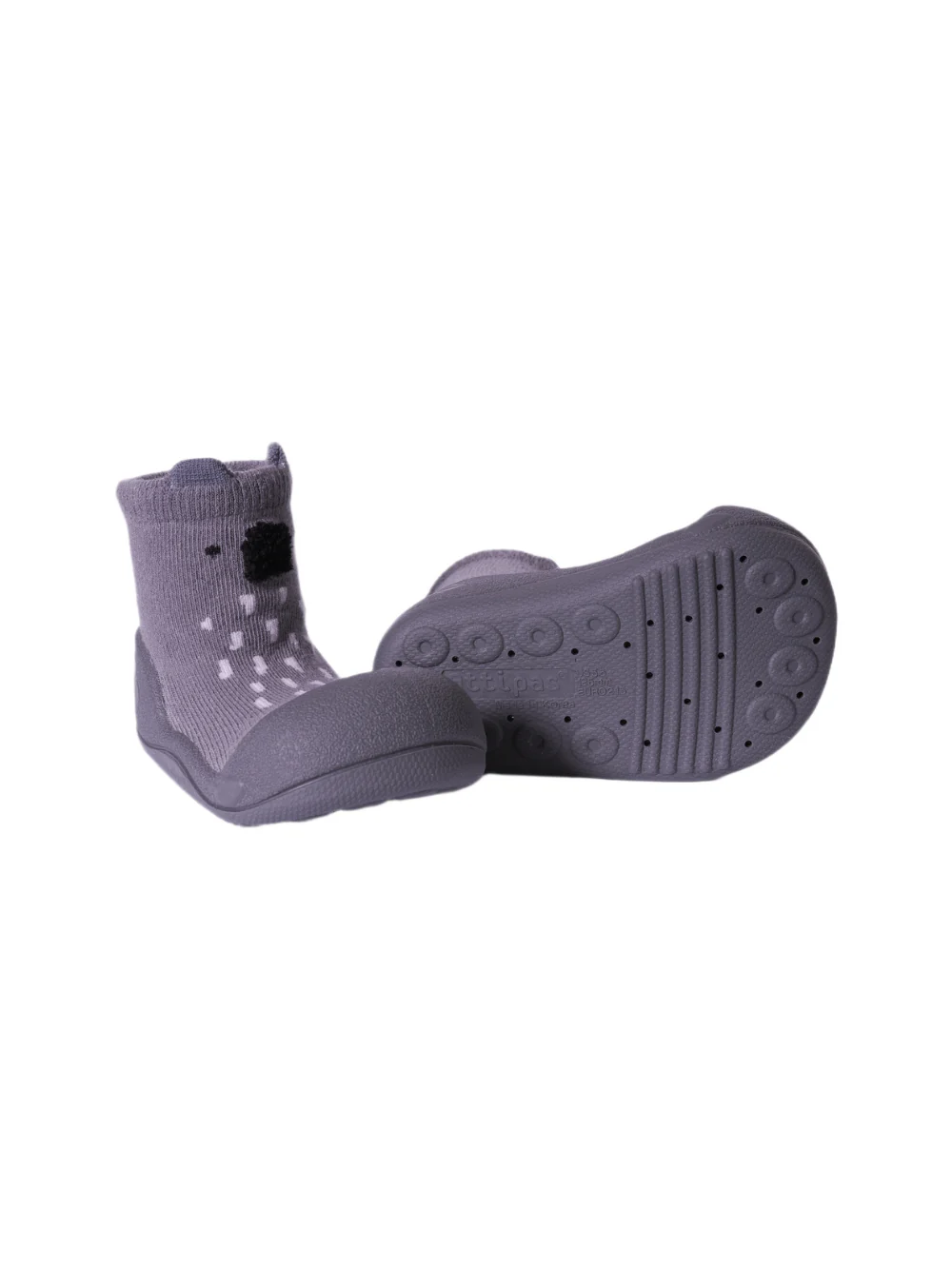 Scarpe primi passi per neonati Attipas grigie con motivo Koala