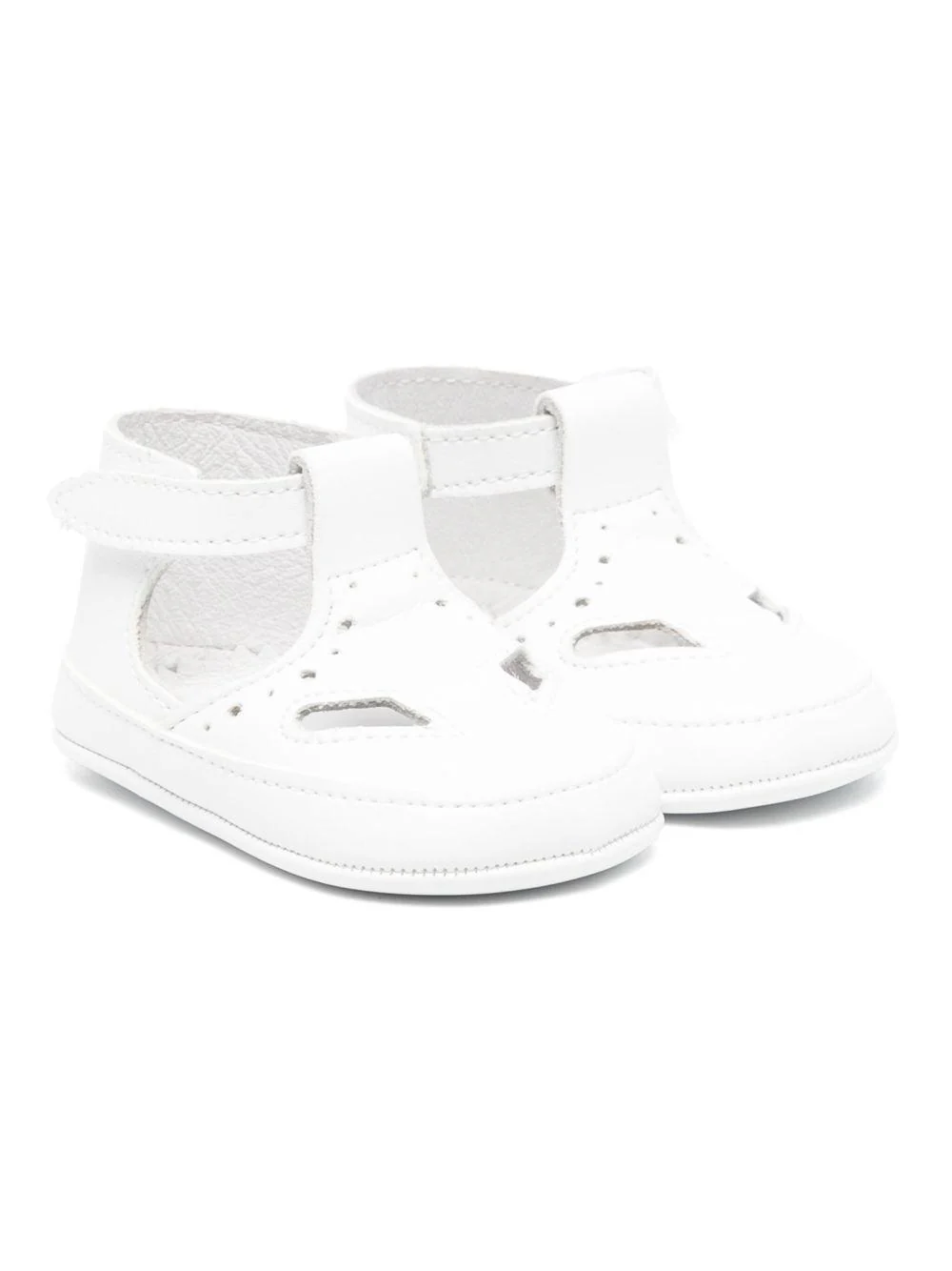 Scarpe primi passi per neonato Douuod Kids bianco in pelle