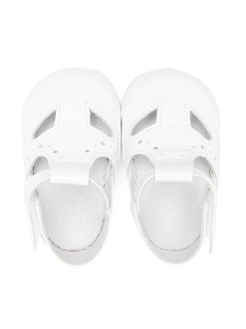 Scarpe primi passi per neonato Douuod Kids bianco in pelle - Image 3