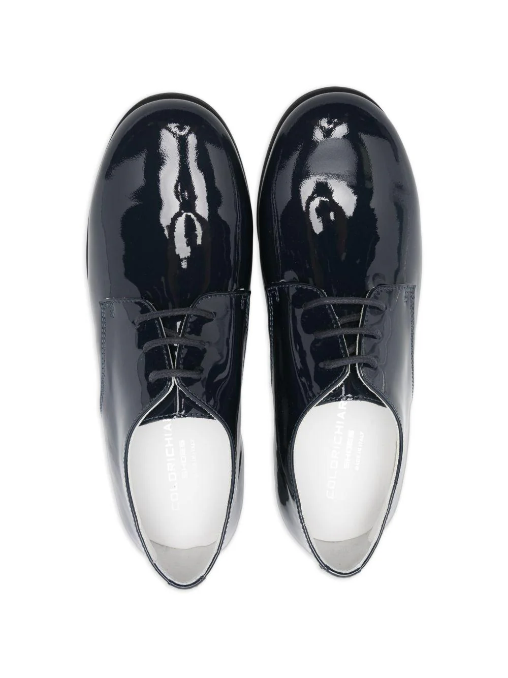 Scarpe stringate per bambino Colorichiari blu con finitura verniciata - Image 3