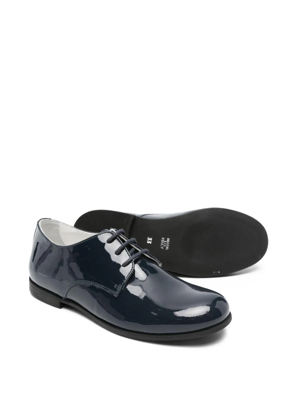 Scarpe stringate per bambino Colorichiari blu con finitura verniciata - Image 4