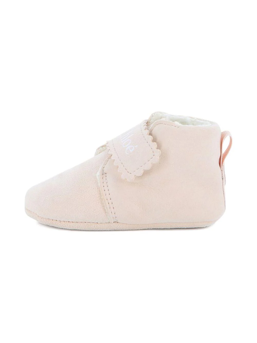 Scarpine per neonata Chloé Kids rosa con borso a smerlo - Image 6