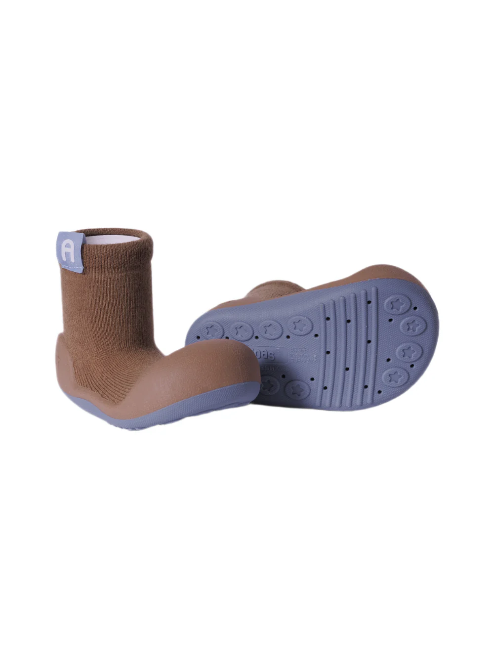 Scarpine primi passi Label per neonati Attipas marroni con dettaglio logo